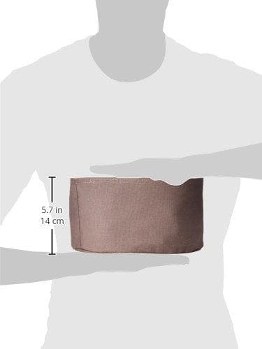 Zeller 18006 leipäkori pyöreä 25 x 13 cm puuvilla antrasiitti/kerma