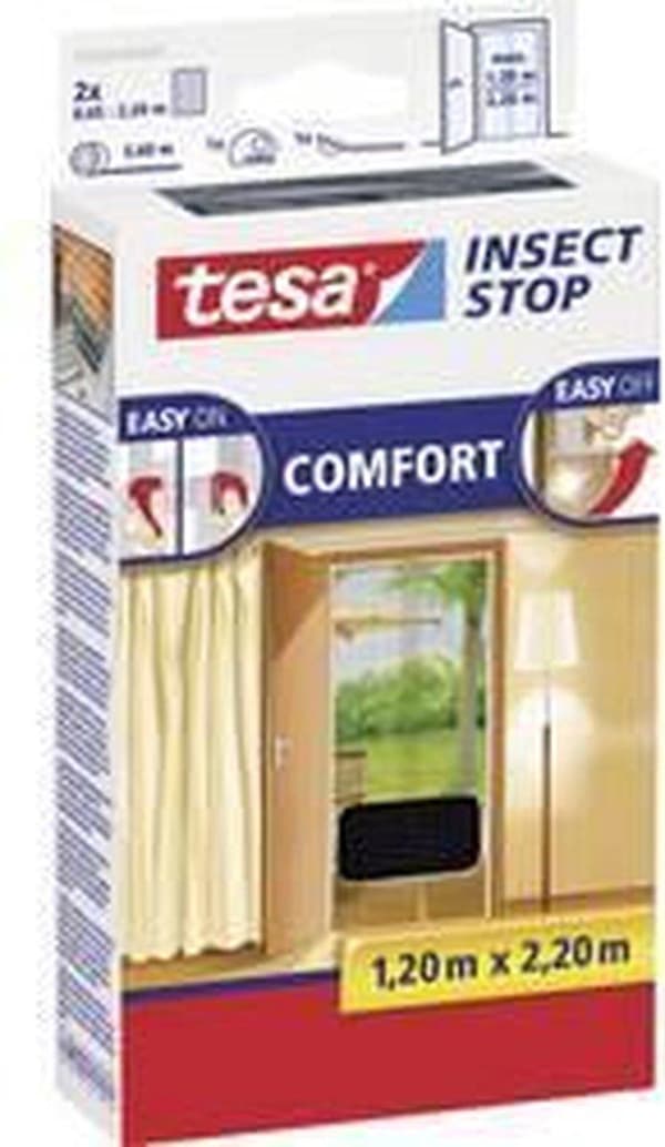 Tesa Comfort - Dørskærm - 120x220 cm - Askegrå