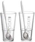 Miniatyrbillede 1 af 5: Ritzenhoff & Breker Lena latte macchiato sæt, konisk form, med dekoration, tåler opvaskemaskine, - 1 stk (115512)