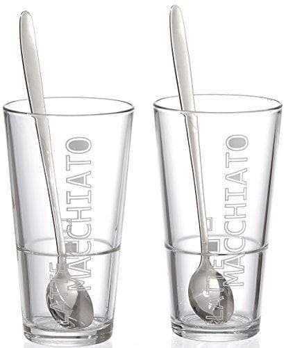 Ritzenhoff & Breker Lena latte macchiato sæt, konisk form, med dekoration, tåler opvaskemaskine, - 1 stk (115512)
