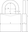 Miniatyrbillede 3 af 6: Abus 65/40 HB63 - Hængelås - 40x103x5 mm