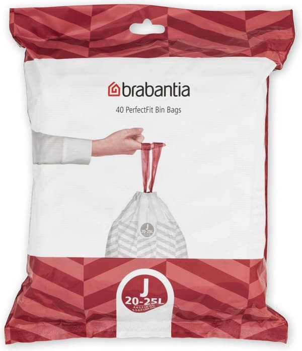 Brabantia PerfectFit Roskapussit - 20/25 l - Koodi J - 40 kpl
