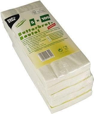 Papstar 14312 Matförvaringspåse Vit 500 st (14312)