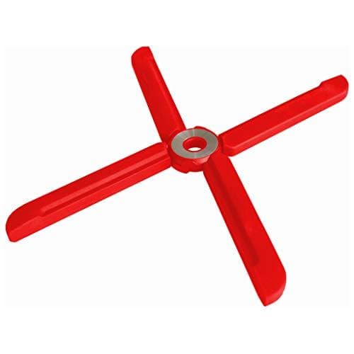 WEDO design bordskåner lavet af silikone, foldbar, rød, pladsbesparende, foldes ud til et kryds, ikke skylles - 1 stk (206 300102)