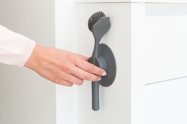 Brabantia SinkSide opvaskebørste - med sugekopholder - Mørkegrå