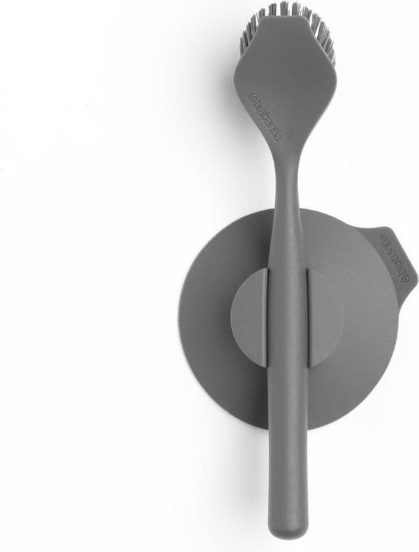 Brabantia SinkSide opvaskebørste - med sugekopholder - Mørkegrå
