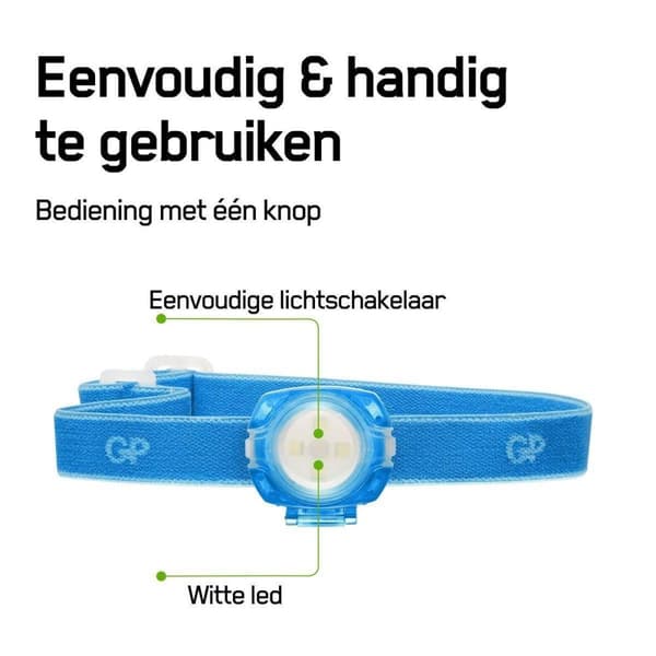 GP Pannlampa - 40lm - Blå