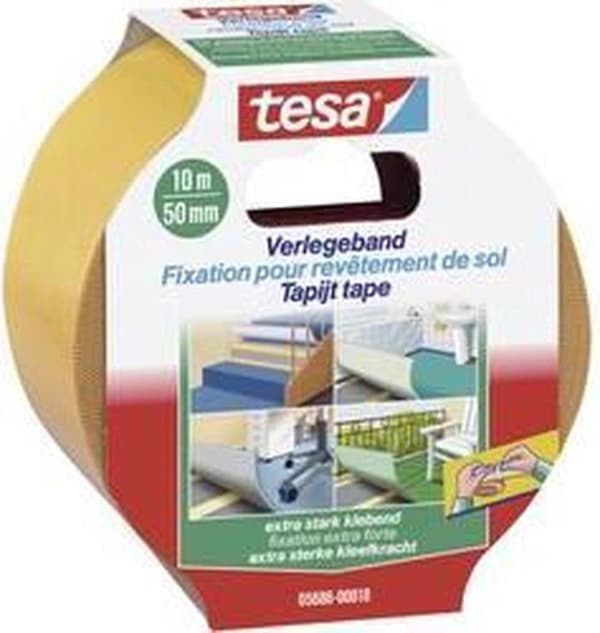 Tesa mattoteippi erittäin vahva - 10 metriä x 50 mm.