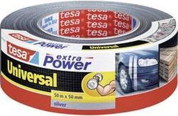 Tesa Tape - Duct Tape - Extra Power - 50 meter x 48 mm - Silver