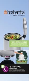 Pikkukuva 7 / 10: Brabantia PerfectFit kompostoituvat roskapussit - 10/12 l - Koodi C - 10 kpl