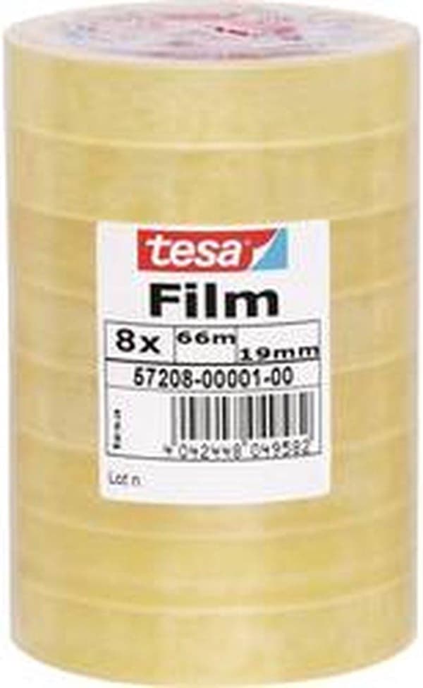 tesa 57208-00001-01 tesafilm Standard Transparent (lxb) 66 mx 19 mm 8 st.