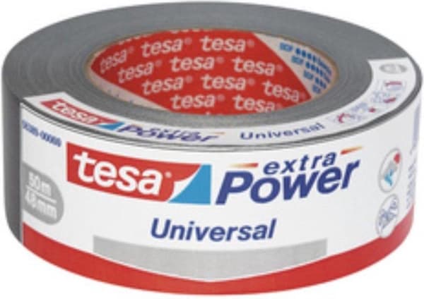Tesa Tape - Duct Tape - Extra Power - 25 meter x 50 mm - Hvid