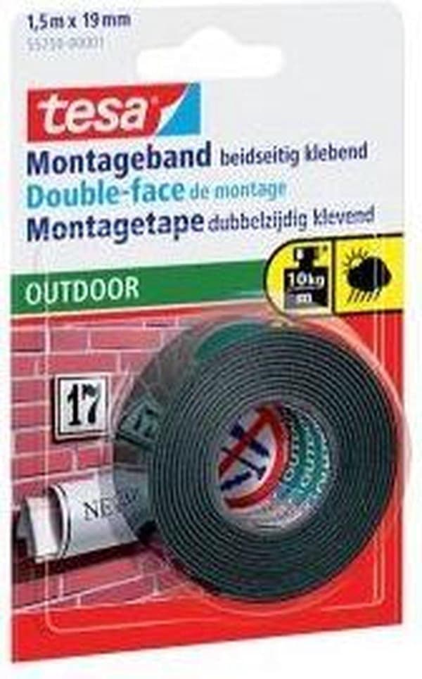 Tesa Monteringstape Outdoor - 1,5 mx 19 mm