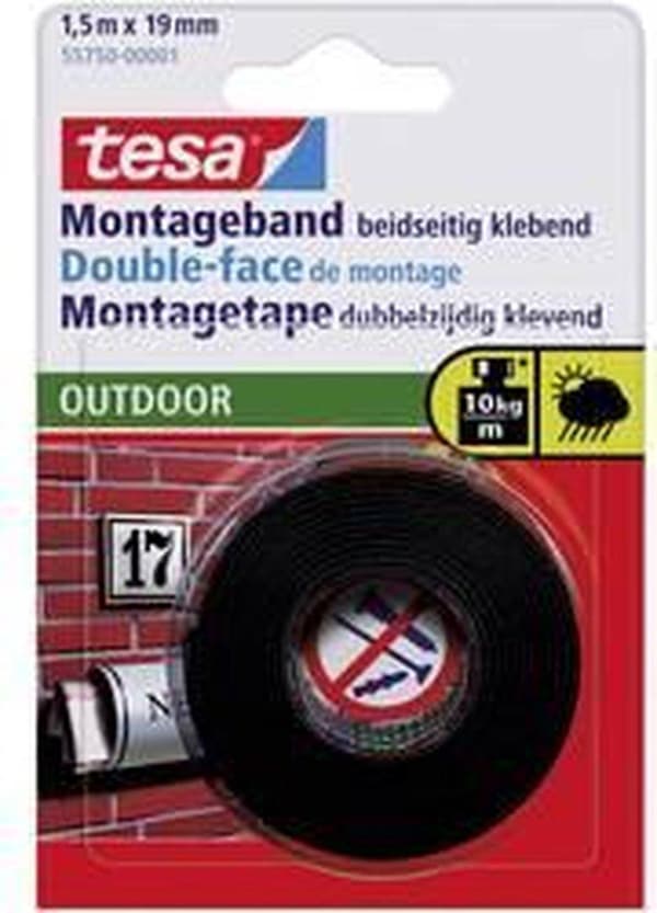 Tesa Monteringstape Outdoor - 1,5 mx 19 mm