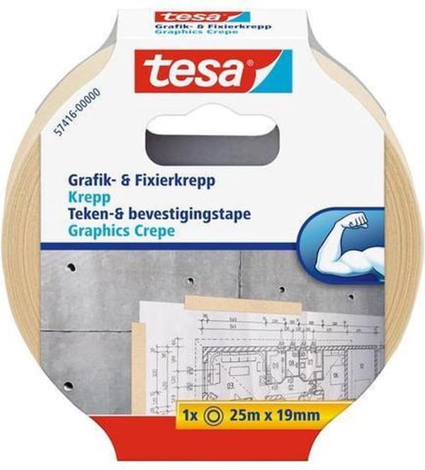 tesa® maskeringstejp, 19 mm, rulle 25 m (rulle 25 meter)