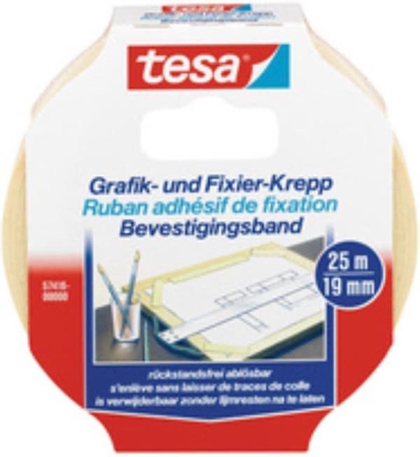 tesa® maskeringstejp, 19 mm, rulle 25 m (rulle 25 meter)