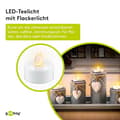Miniatyrbillede 3 af 5: Goobay sæt med 4 LED fyrfadslys med timer (49868)