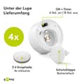 Miniatyrbillede 4 af 5: Goobay sæt med 4 LED fyrfadslys med timer (49868)