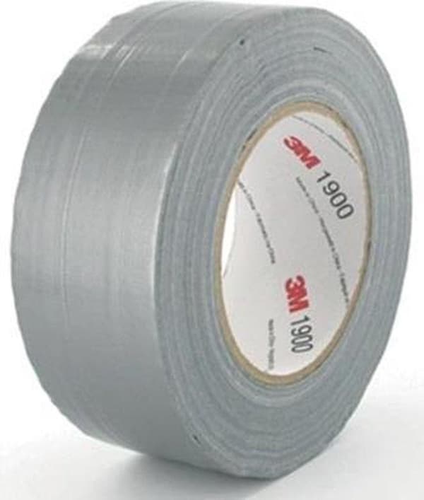 3M 1900 - Kanaltape - 50 mm x 50 m - Sølv