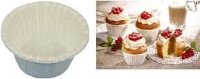 Papstar muffinskoppar gjorda av papper vitt 20 pergament ersättningspapper diameter 50 muffinsbakform (18781)