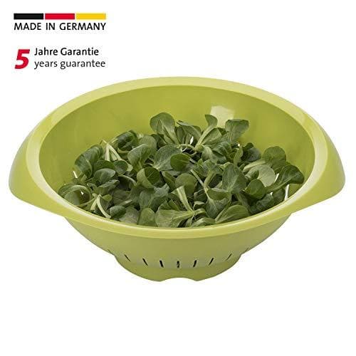 Westmark 6,5 liters salladsskål/ butler med salladsdressingsbehållare, grön/vit