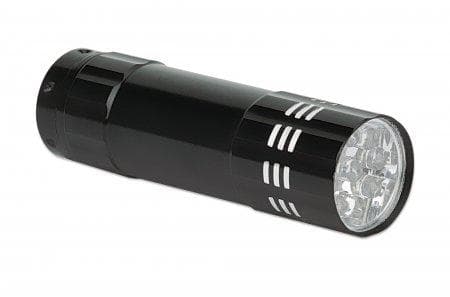 Manhattan 3-pack LED-alumiinitaskulamppu - 45 lumenin teho - yhdeksän LEDiä - kompakti muoto - musta (960311)