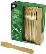 Papstar 10625 Engangsske Engangsisske Træ Naturlig 100 stk (10625)