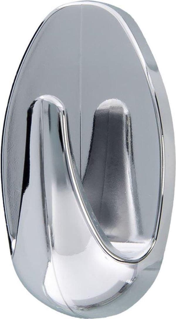 Tesa Powerstrips Kroge Oval Small - Krom - 3 stk