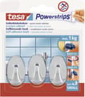 Miniatyrbillede 5 af 7: Tesa Powerstrips Kroge Oval Small - Krom - 3 stk
