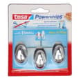 Miniatyrbillede 7 af 7: Tesa Powerstrips Kroge Oval Small - Krom - 3 stk