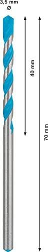 Bosch Professional 1x Expert CYL-9 MultiConstruction boremaskine (til beton, Ø 3,50x70 mm, tilbehør slagboremaskine)