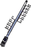 Miniatyrbillede 1 af 3: Hama Indendørs/udendørs termometer, træstruktur, 16 cm, analog