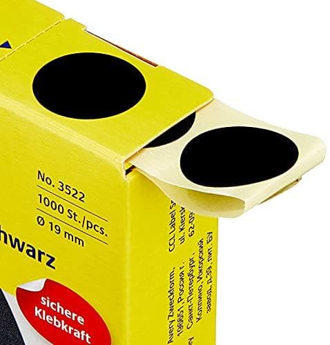 AVERY Zweckform 3522 haulikkokipsi 1000 kpl (Ø19mm, maalitaulu, ammuntaurheilu, ampumataito, ampumamaila, ampumakiekko, pyöreät tarrat, pysyvä, merkin