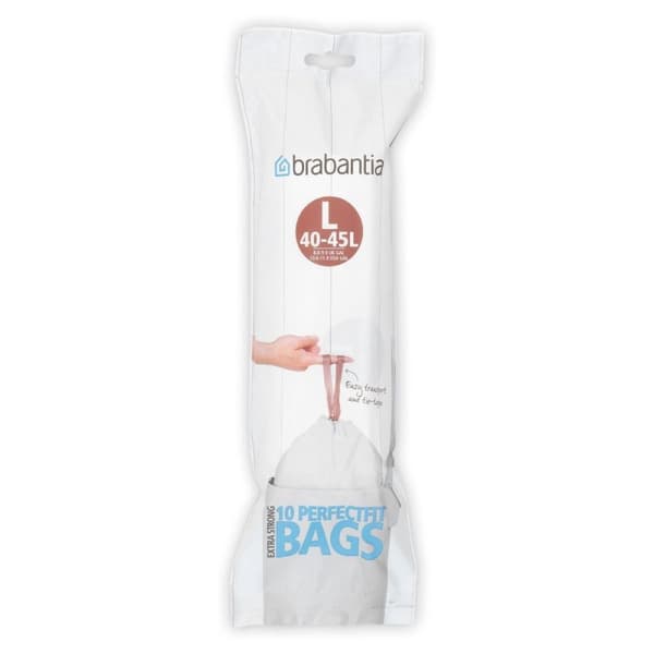 Brabantia PerfectFit Affaldspose med snørelukning - 40/45 l - Kode L - 10 stk.