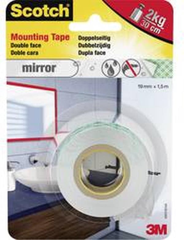 3M Scotch 40031915 Monteringstejp Vit (lxb) 1,5 mx 19 mm 1 st.
