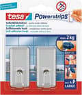 Miniatyrbillede 4 af 8: Tesa Powerstrips Kroge Large - Krom - 2 stk