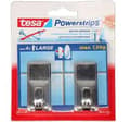 Miniatyrbillede 8 af 8: Tesa Powerstrips Kroge Large - Krom - 2 stk
