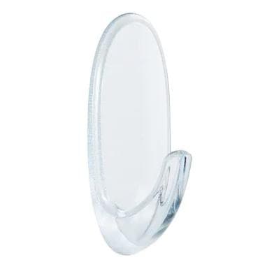 3M Clear Medium Command Hooks M Udendørs oval form - Udendørs - Hjælpekroge - Klar - Klæbestrimmel - 0,9 kg - Glas - Malet væg - Træ (17091AWFGN)
