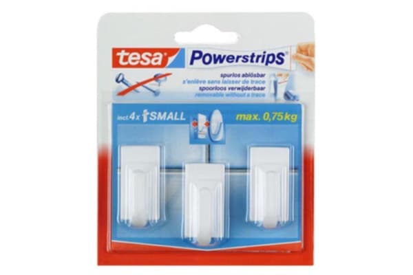Tesa Powerstrips Kroge Small - Hvid - 3 stk