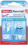Miniatyrbillede 4 af 8: Tesa Powerstrips Dobbeltsidede selvklæbende Strips Small - 14 stk