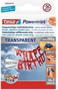 Miniatyrbild 7 av 9: Tesa Powerstrips Deco Adhesive Strip - Transparent - 16 delar