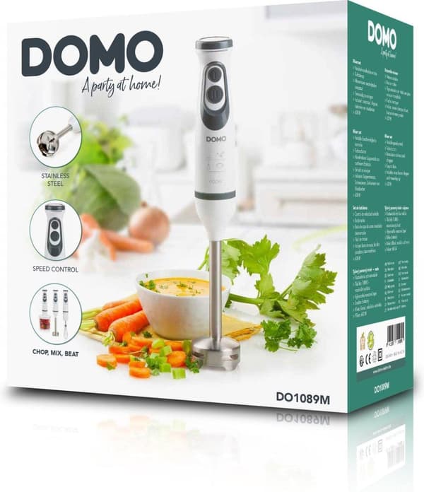 Domo DO1089M - Stavmixer set - Vit