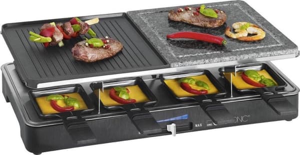 Clatronic RG 3518 - Raclette/Stone Grill - 8 henkilöä