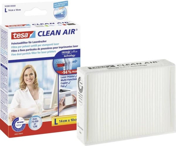 tesa Clean Air L Finstøvfilter til laserprinter Selvklæbende 1 stk.