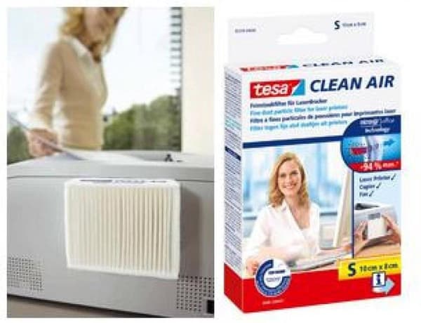 tesa Clean Air L Finstøvfilter til laserprinter Selvklæbende 1 stk.