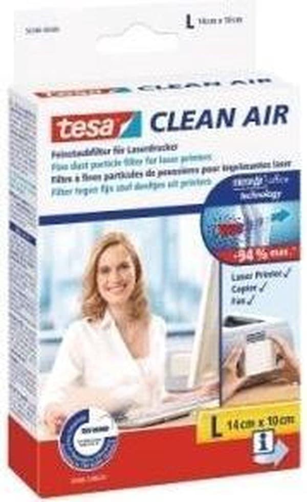 tesa Clean Air L Finstøvfilter til laserprinter Selvklæbende 1 stk.