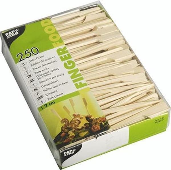 Papstar 84407 250 stycken Bambu cocktailpinne