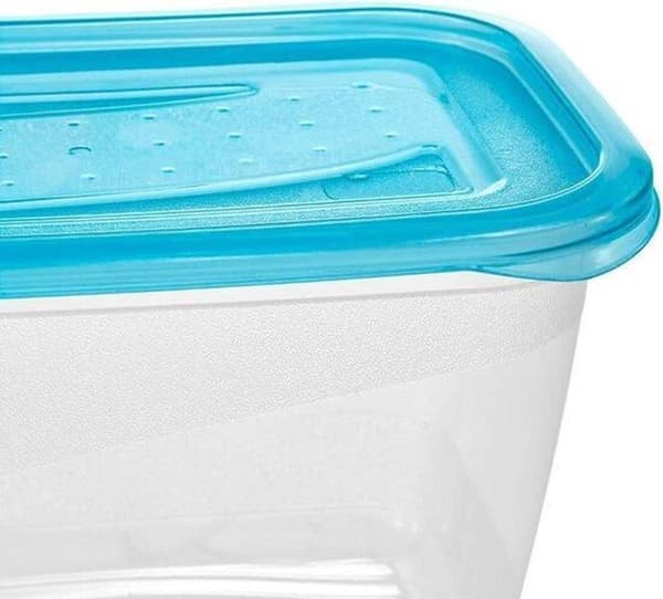 Fredo Fresh Frisk mad æsker Transp/blå Sæt 4 15x10x08 - 0,75l Keeper 30673
