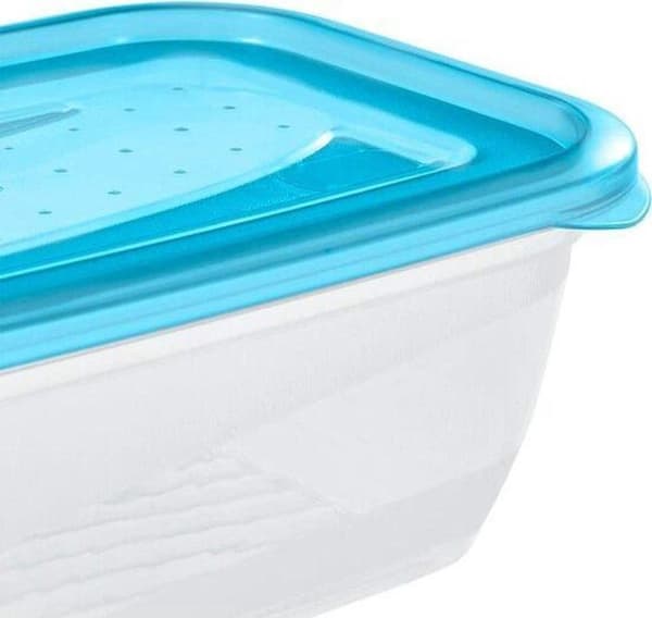 Fredo Fresh Färskmatslådor Transp/blå Set 5 15x10x06 - 0,5 L Keeper 30672