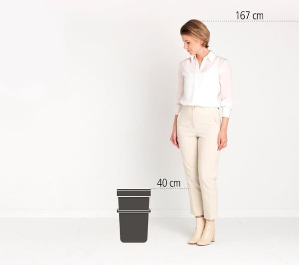 Brabantia Sort & Go Skraldespand - 25 l - Jadegrøn